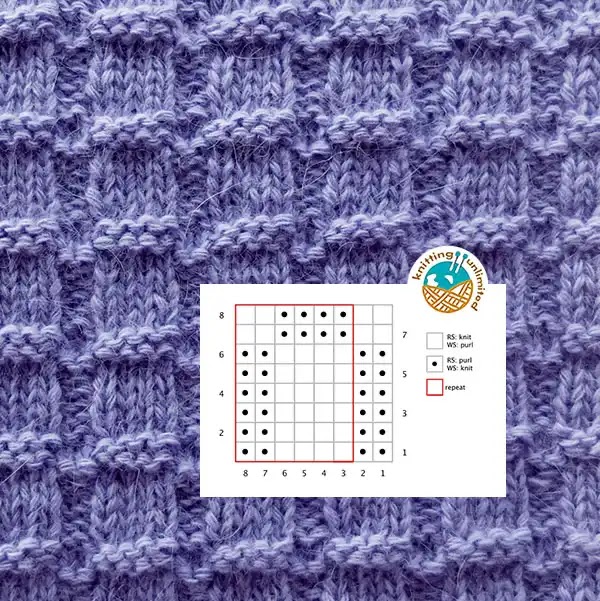 The Waffle Rib stitch is a great choice for new knitters who want to try out a new stitch.