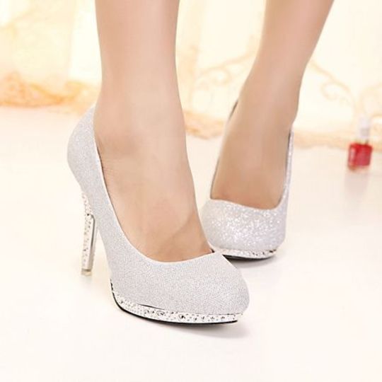 Silver Closed Toe Heels - silver Shoes & boots Women Debenhams