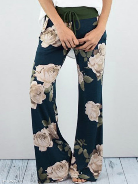 Casual printed trousers