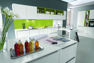 Modern Kitchen Cabinets Design in Green and Orange, build kitchen cabinet, Kitchen Cabinets Design, modern kitchen cabinets design, small kitchen cabinets design