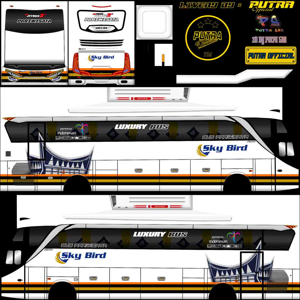 livery bus skybird