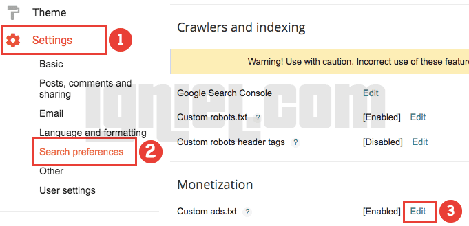 Cara Edit ads.txt AdSense di Blogger Cara Edit ads.txt AdSense di Blogger