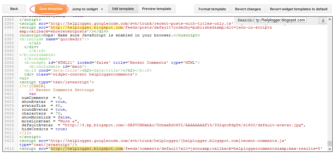 blogger template html