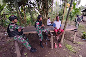 Berbaur Dengan Masyarakat, Cara TNI Satgas 132/BS Jalin Silaturahmi Dengan Warga Papua