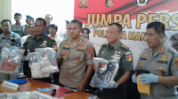 Polda Sulut dan Kodam Gelar Jumpa Pers Bersama Kasus Penganiayaan yang Mengakibatkan Meninggal di Kawasan Mega Mas 30 Jun 2019