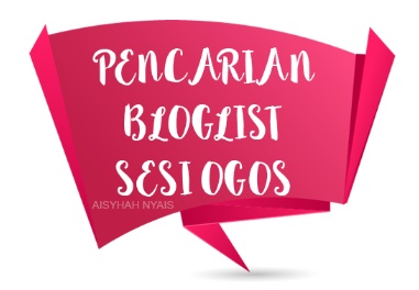 Menang segmen PENCARIAN BLOGLIST OGOS BY AISYHAH NYAIS.