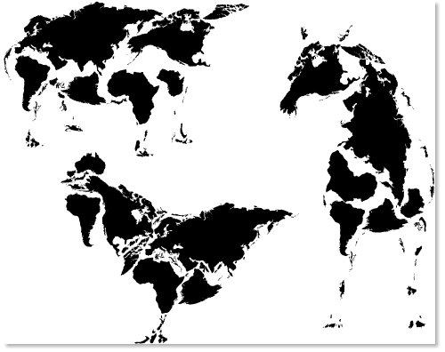el mapa mundial. mapa mundial.