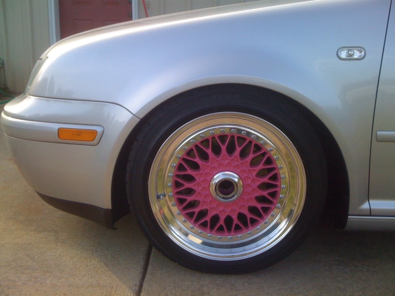  as a DD and what the heck why not lower it and get some pink bbs rs