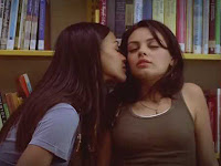 Mila Kunis and Zoe Saldana, Lesbian Kiss Scene After Sex