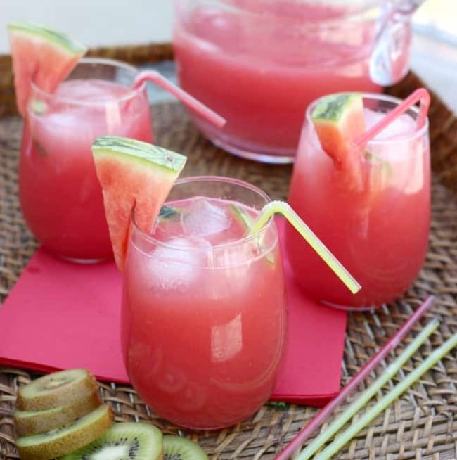 The Perfect Watermelon Lemonade 