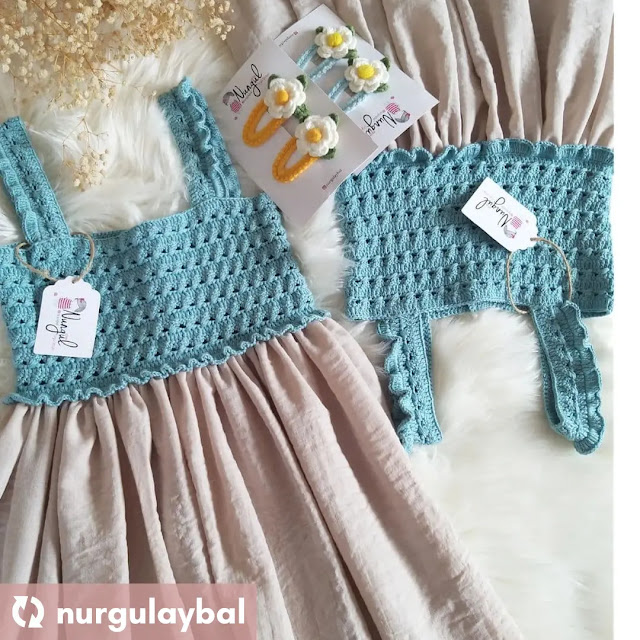 El regalo perfecto: Aprende a tejer un encantador vestido de bebé a crochet 🎁