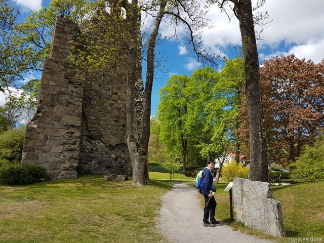 old ruins of medieval churches. Sigtuna 