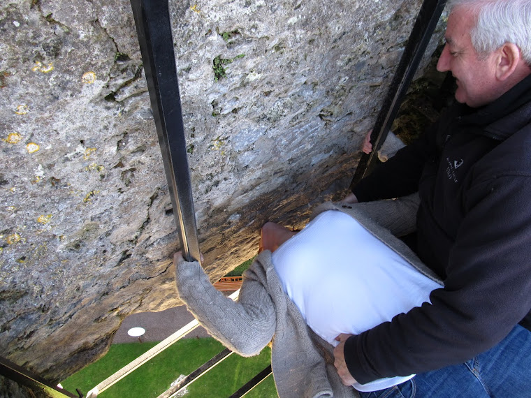 Kissing the Blarney Stone - Kerry