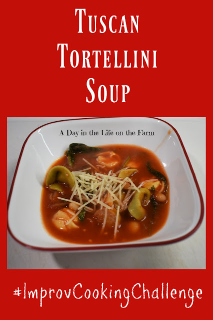 tuscan tortellini soup pin