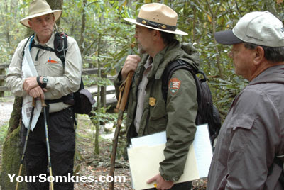 Guided hike at the Kephart Prong Trail to the CCC Camp.