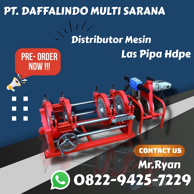 Distributor Mesin Las Pipa Hdpe | 250mm - 4 Clamp Manual