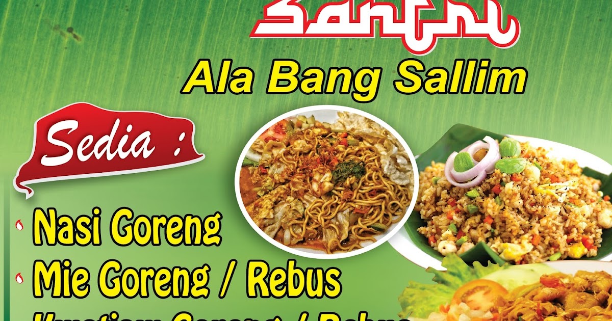 30 Ide Contoh Desain Spanduk Nasi Goreng  Think Wonder 