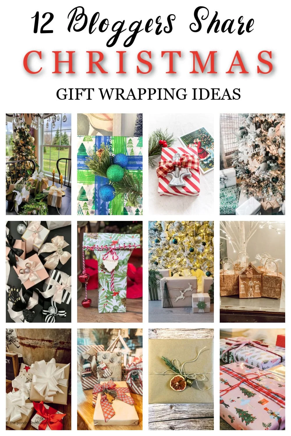 12 bloggers share unique and creative Christmas gift wrapping ideas