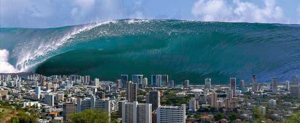 Pengertian Tsunami  Bencana Alam  Tsunami  Adalah 