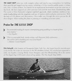 Cover shots from Chris Kulczycki's book The Canoe Shop in which I 