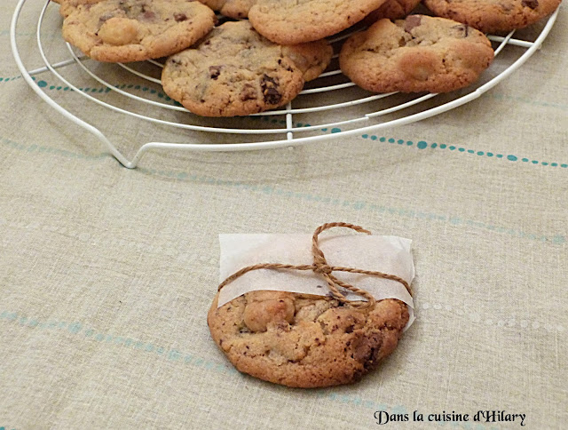 Cookies aux deux chocolats et noix de macadamia