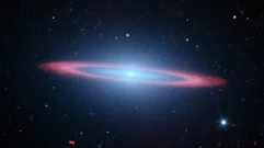 Infrared Image of M104 obtained through the Spitzer Space Telescope