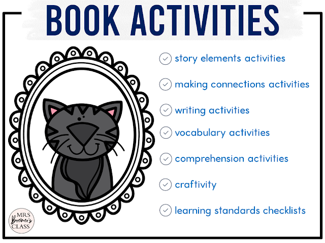 Three Little Kittens book activities unit with literacy printables, reading companion activities, lesson ideas, and a craft for winter in Kindergarten and First Grade