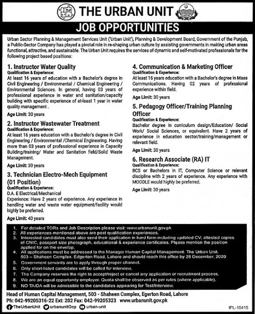 urban-unit-lahore-jobs-2020-pd-board-advertisement