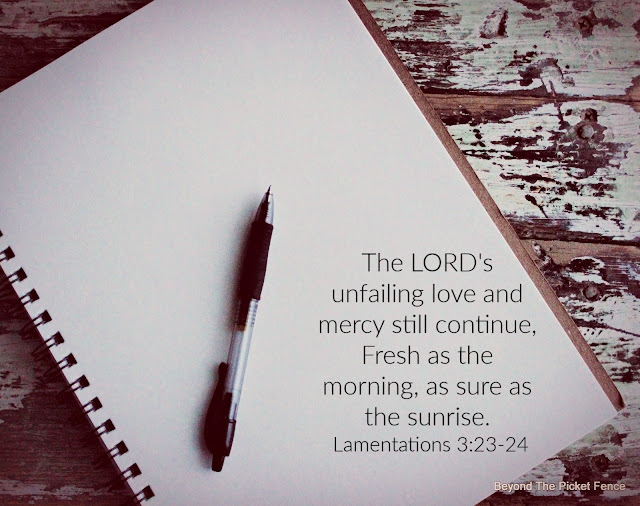 devotional on God's love never fails and his mercies are new every day 