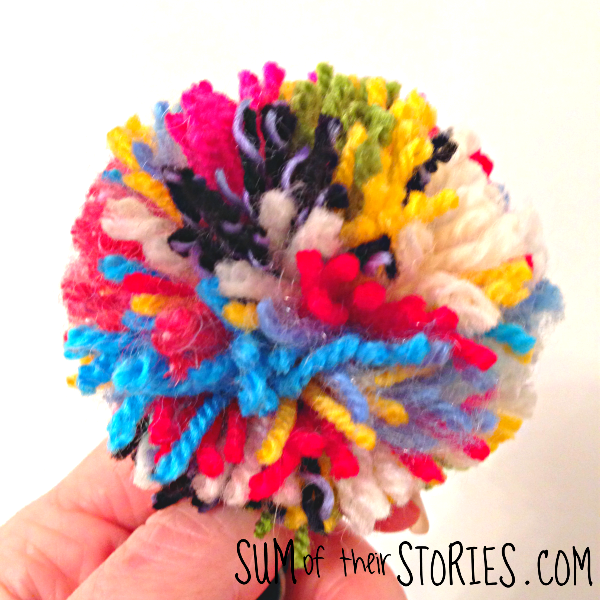 How to make rainbow pom poms