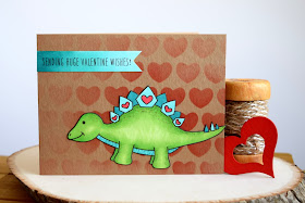 Dinosaur Valentine featuring Jess Crafts Digitals Delightful Dinos Steggy