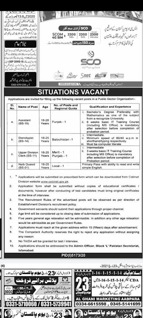 Today Pak Army Civilian Jobs 2021