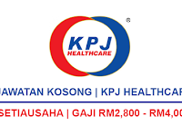  Kekosongan Jawatan Terkini di KPJ Healthcare Berhad  - Secretary to VP Gaji RM2,800 - RM4,000