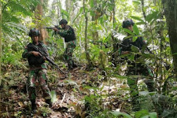 Pos Unggalom Satgas 509 Patroli Keamanan di Perbatasan RI-PNG