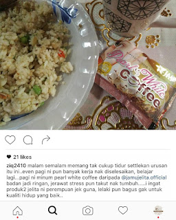 Testimoni Pearl White Coffee Jamu Jelita