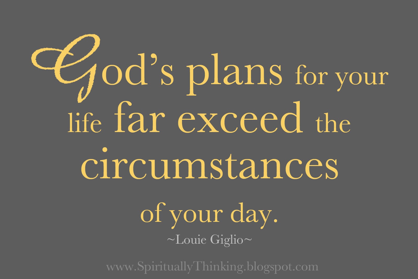 God's Plans for You