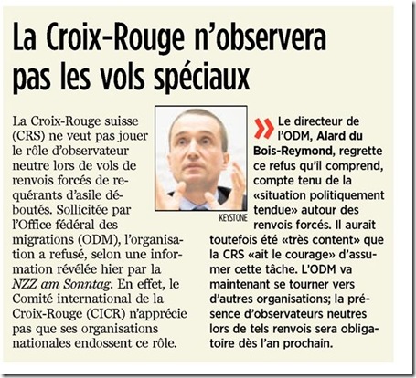 CRS vol renvoi