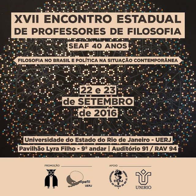 "XVII Encontro Estadual de Professores de Filosofia: Filosofia no Brasil e Política na Situação Contemporânea". 