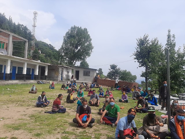  कोरोना टेस्ट के बाद 67 लोग बड़ाभंगाल रवाना