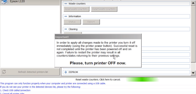 Cara Memperbaiki Printer Epson L120 Waste Ink Full Reset 