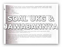 Soal Soal Latihan UKG 2015 dengan Kunci Jawabannya