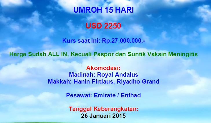 paket umroh 15 hari