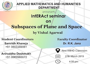 Subspaces of Plane and Space- IntERAct Seminar