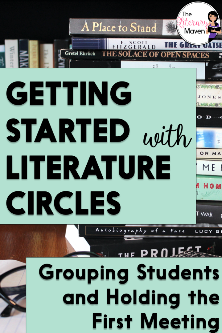 Create literature circle discussion groups, in which students will feel comfortable sharing and build excitement with their first group meeting.