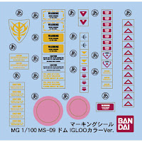 P-Bandai MG 1/100 MS-09 DOM (THE GRAVITY FRONT IMAGE COLOR Ver.) Color Guide & Paint Conversion Chart