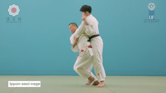 Judo throw. Ippon-seoi-nage.  Download to your computer and phone.