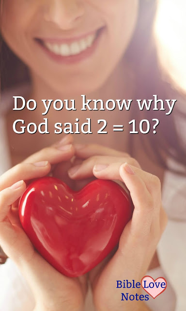 In Scripture, Jesus tells us that in one area of our lives 2=10. This 1-minute devotion explains.