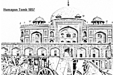 Humayun tomb 1857