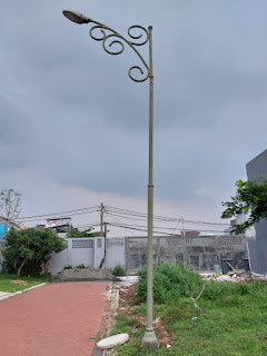 tiang lampu antik, tiang lampu galvanis, model tiang lampu PJU, model tiang lampu taman, jual tiang lampu