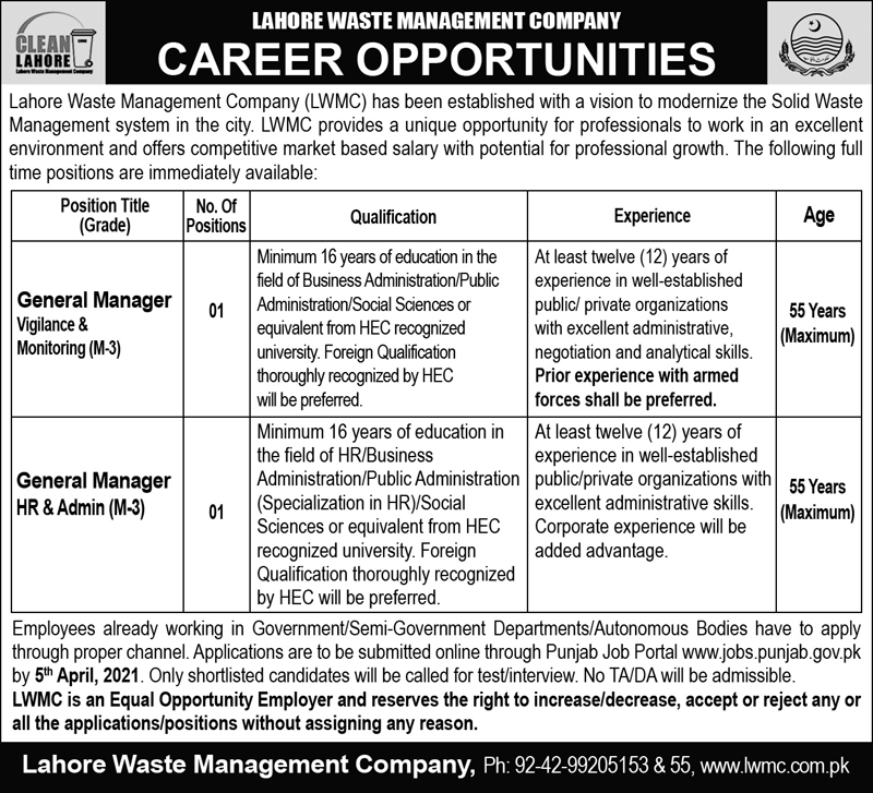 LWMC Jobs